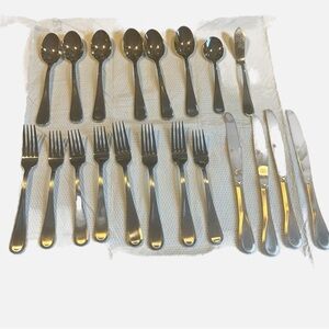 Mikasa Bravo Stainless Steel Flatware Set of 20